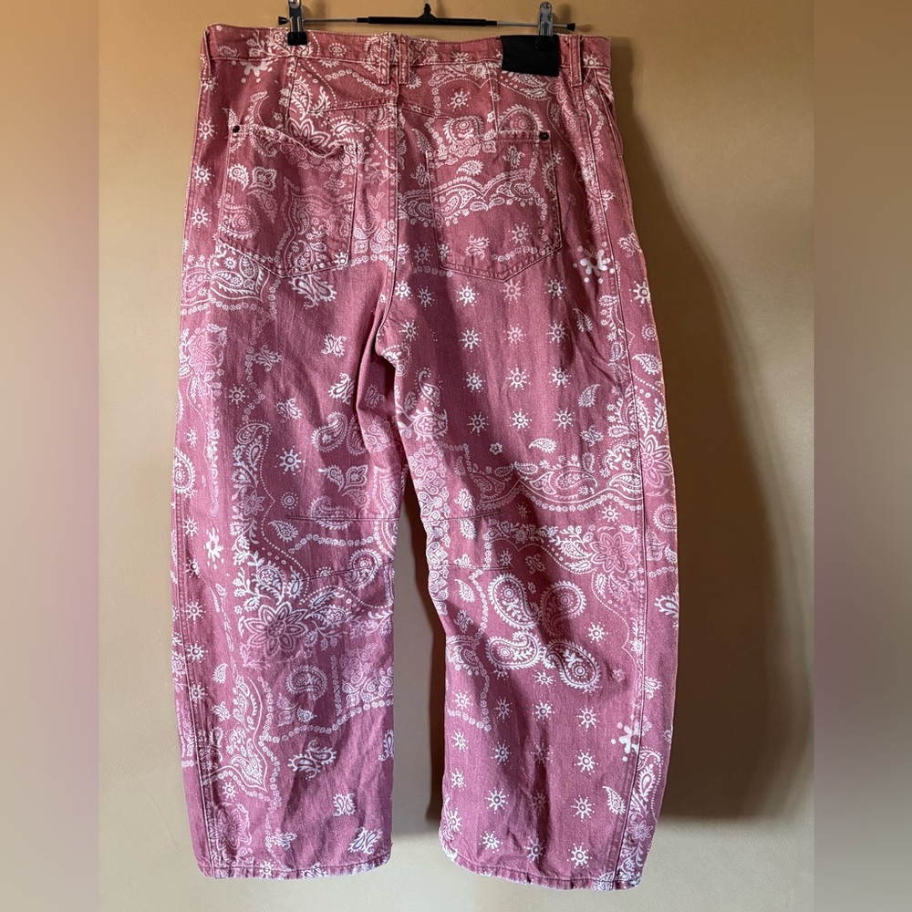 We The Free Good Luck Barrel Jeans Rust Combo - Picture 3 of 16